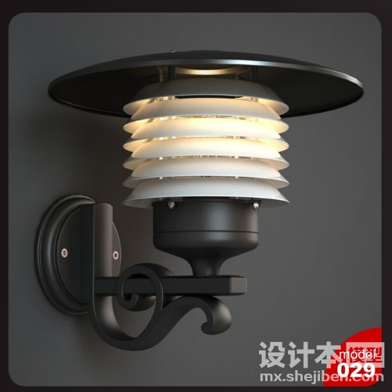 室外灯3d模型下载