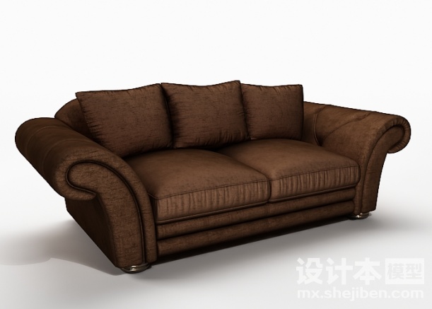 双人沙发3d模型下载