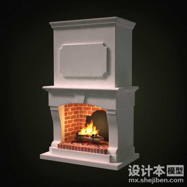 壁炉3d模型下载