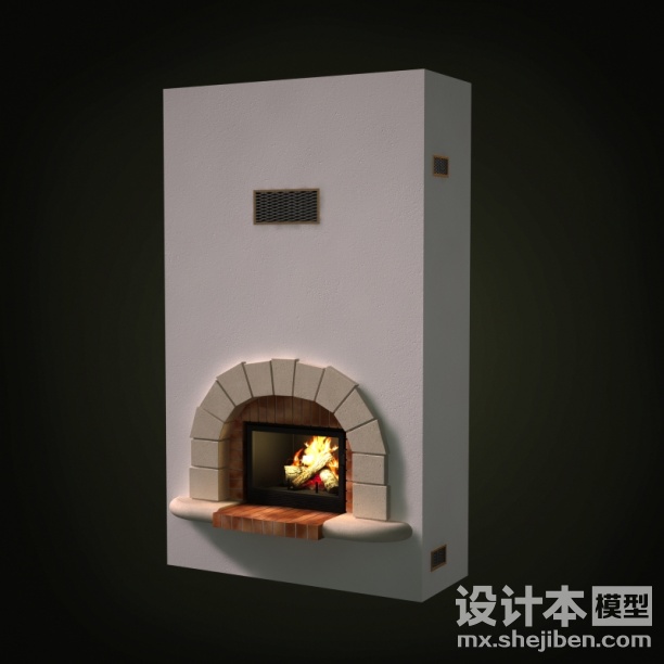 壁炉3d模型下载
