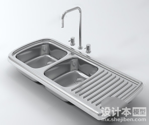 厨房洗菜池3d模型下载