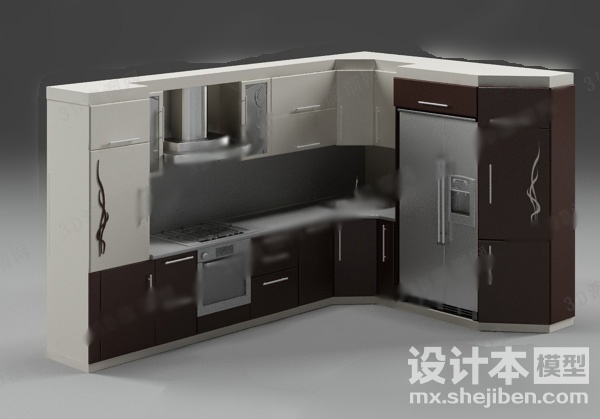 橱柜3d模型下载