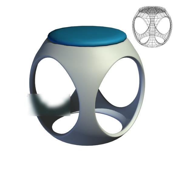 凳子3d模型下载