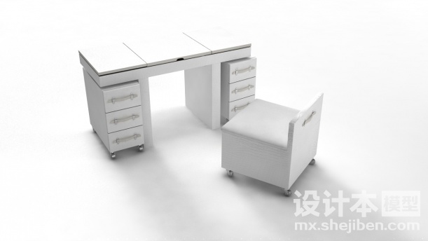 办公桌3d模型下载