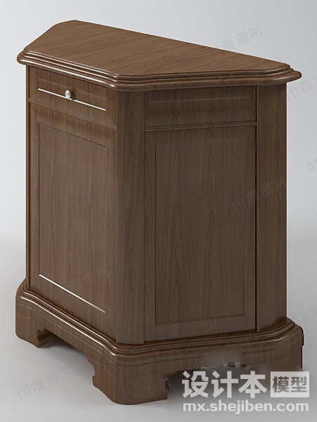 床头柜3d模型下载