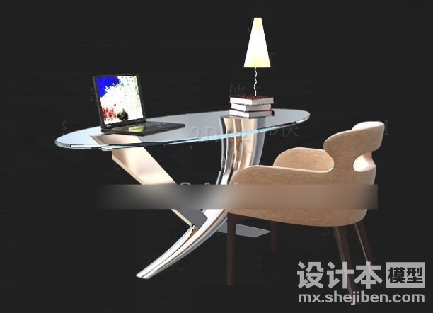 办公桌3d模型下载