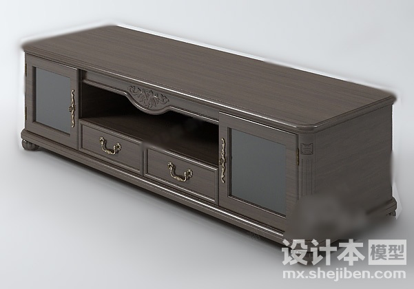 电视柜3d模型下载