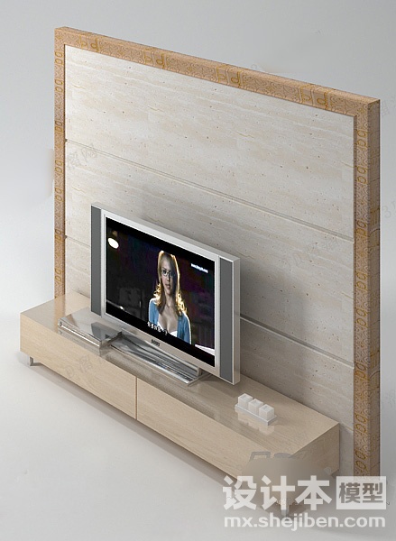 电视柜3d模型下载