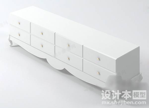 电视柜3d模型下载