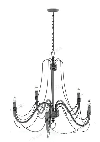 吊灯3d模型下载
