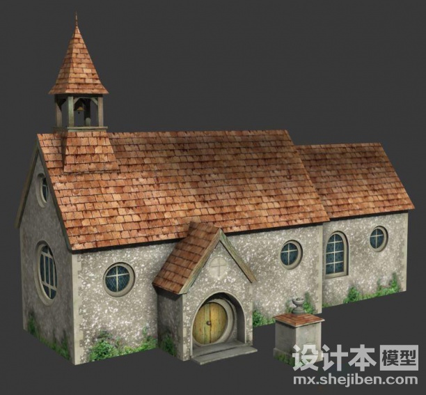 室外建筑3d模型下载
