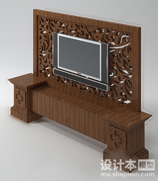 电视柜3d模型下载