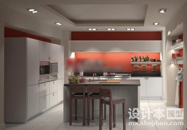 厨房3d模型下载
