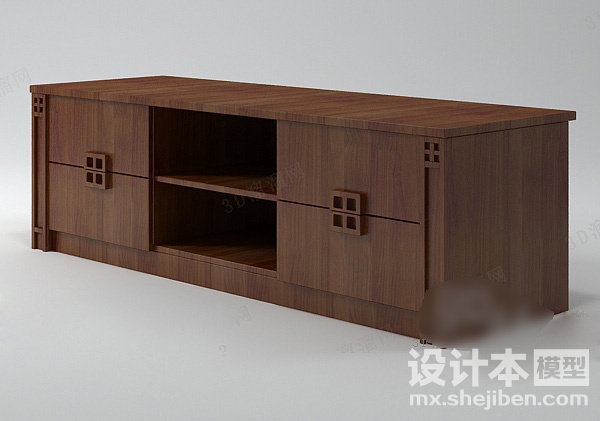 电视柜3d模型下载