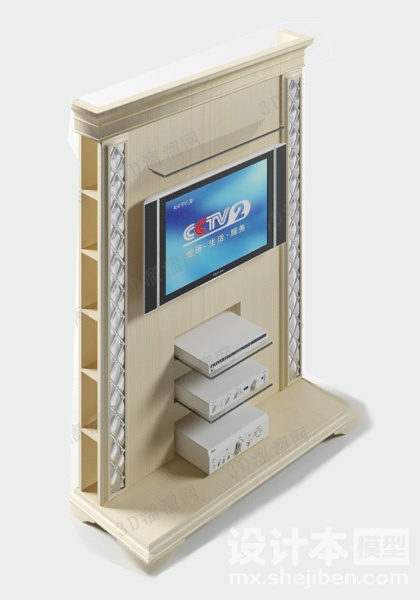 电视柜3d模型下载