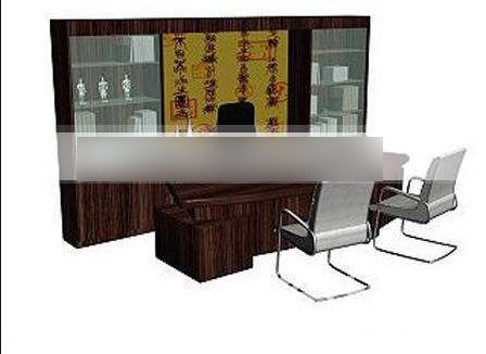 办公桌3d模型下载