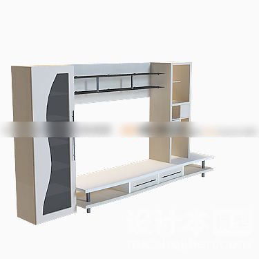 电视柜3d模型下载