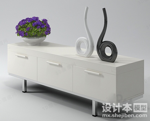 电视柜3d模型下载