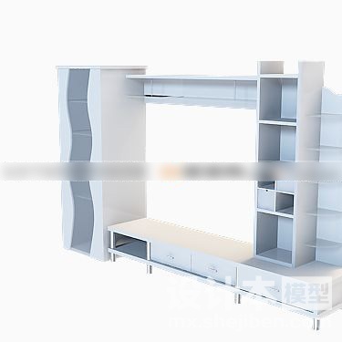 电视柜3d模型下载