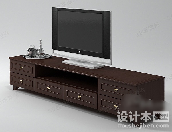 电视柜3d模型下载