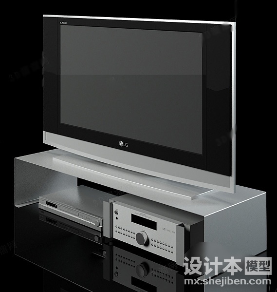 电视柜883d模型下载