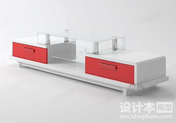 电视柜3d模型下载