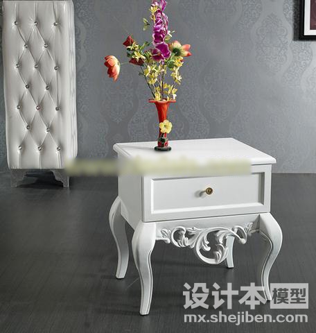 床头柜3d模型下载