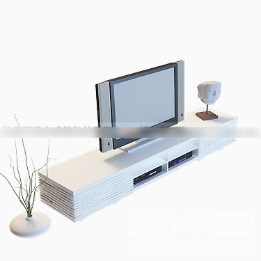 电视柜3d模型下载