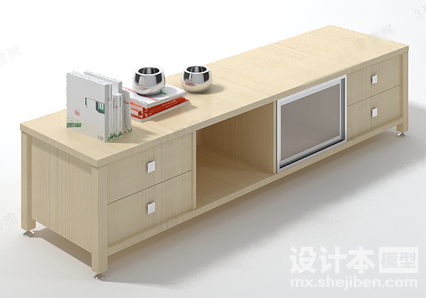 电视柜3d模型下载