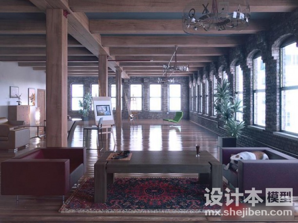 沙发组合3d模型下载
