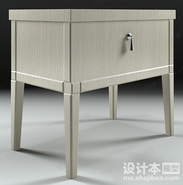 床头柜3d模型下载