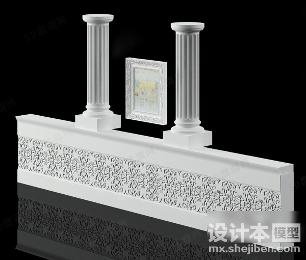柱子3d模型下载