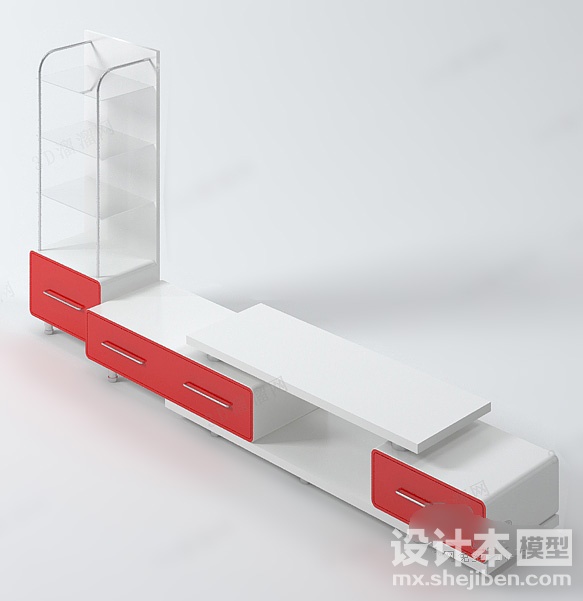 电视柜3d模型下载