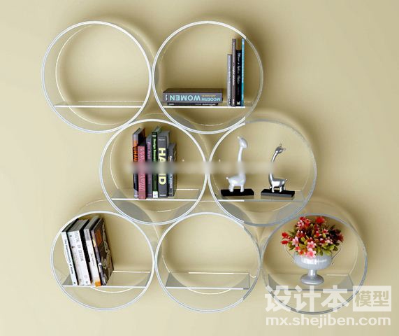 书架3d模型下载