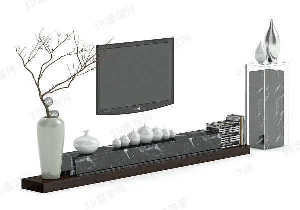 电视柜3d模型下载