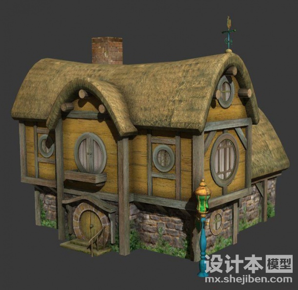 室外建筑3d模型下载