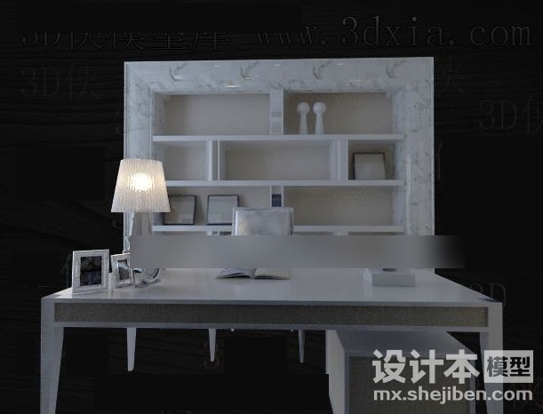 办公桌3d模型下载