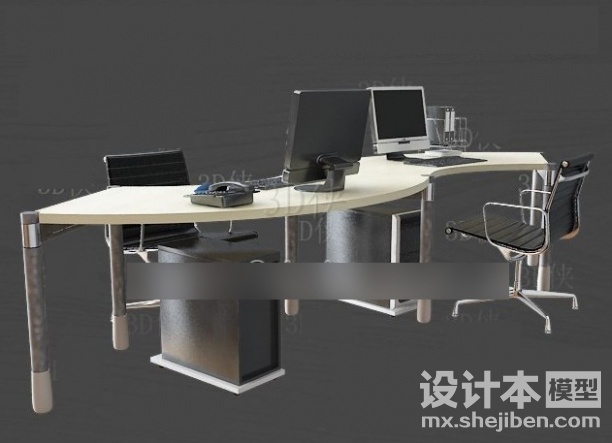办公桌3d模型下载
