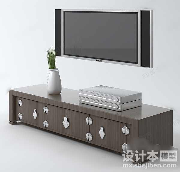 电视柜3d模型下载