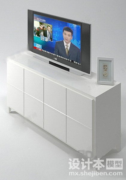 电视柜953d模型下载