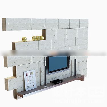 电视柜3d模型下载