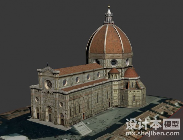室外建筑3d模型下载