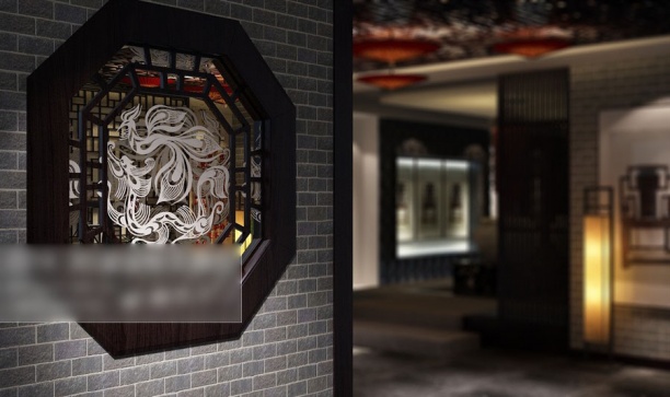 中式风格过道3d模型下载