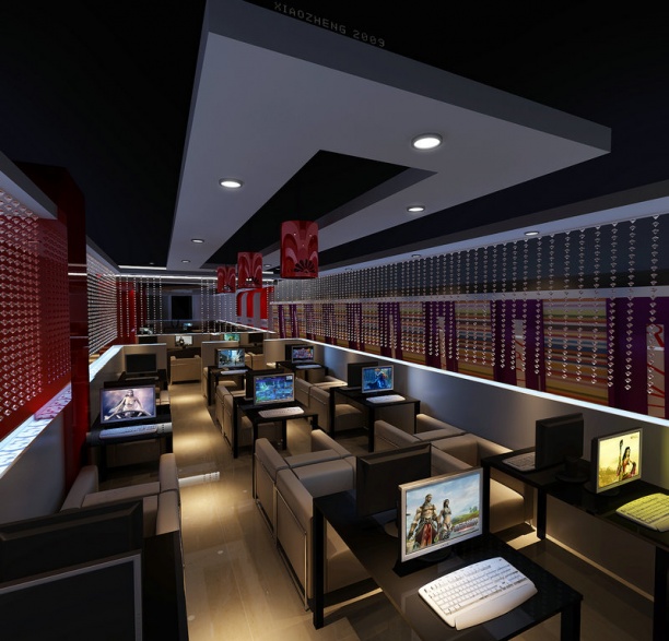 网吧3d模型下载