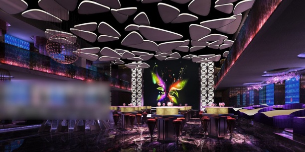 工装餐厅3d模型下载