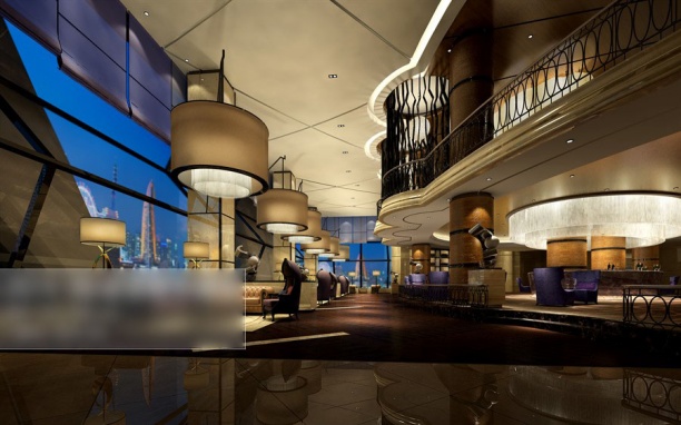 大型餐厅3d模型下载