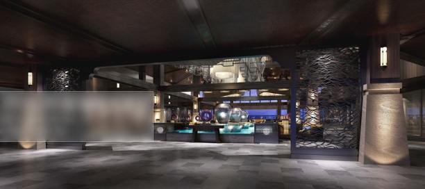 工装餐厅3d模型下载