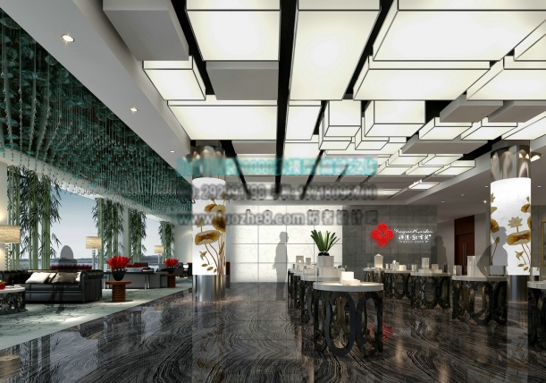 工装洽谈区3d模型下载