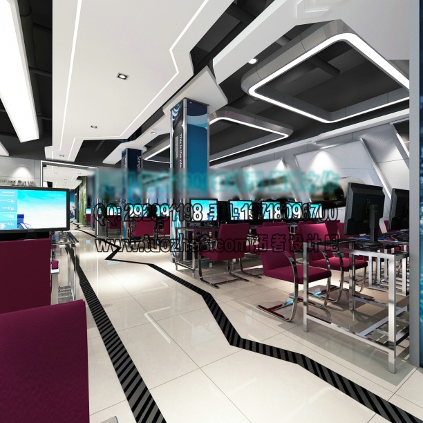 休闲餐厅3d模型下载