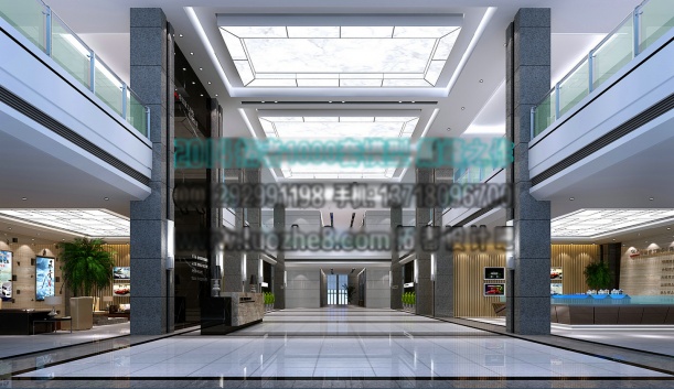 工装大堂吊顶3d模型下载